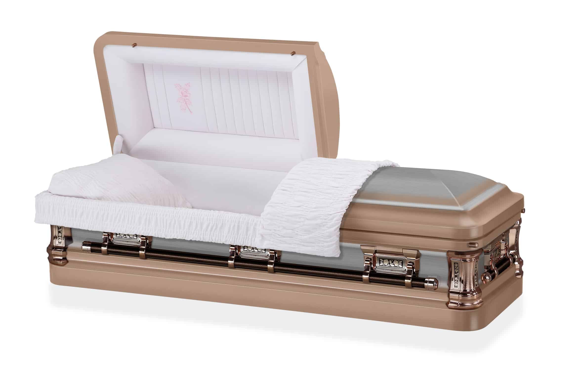 Caskets-HC13-Silver-Rose-Brushed