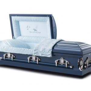 Caskets-Heaven-has-a-new-Angel-Metallic-Blue