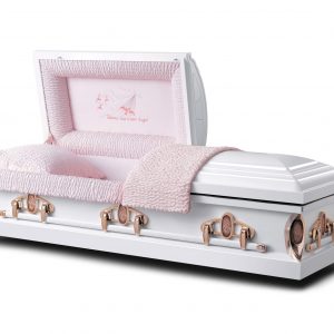 Caskets-Heaven-has-a-new-Angel-White