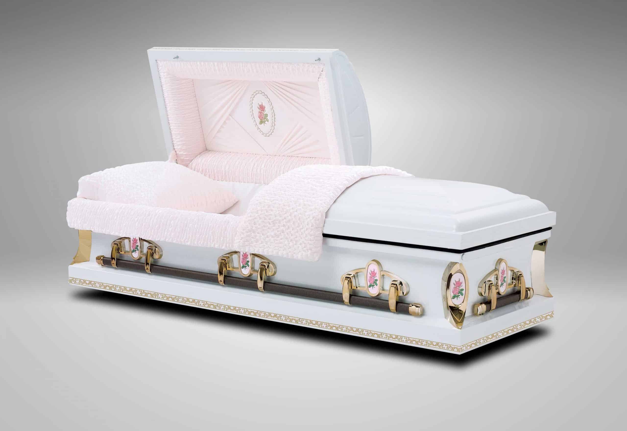 Caskets-Pearl-Rose-White